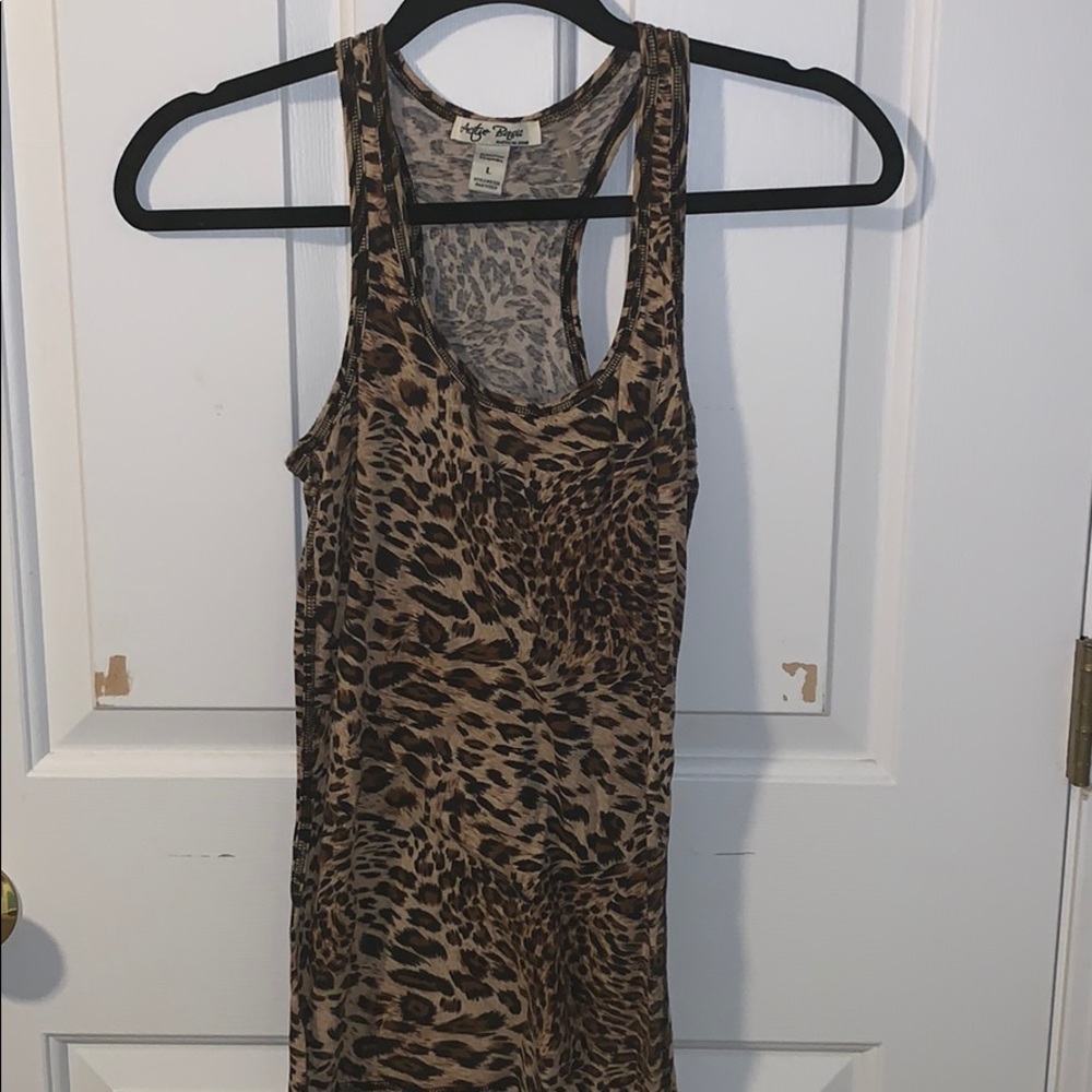 Cheetah print tank top